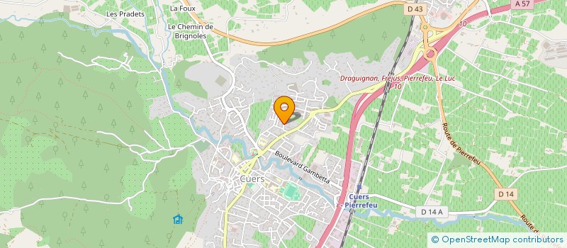 localisation de l'entreprise LACROIX BUREAU D'ETUDES à CUERS