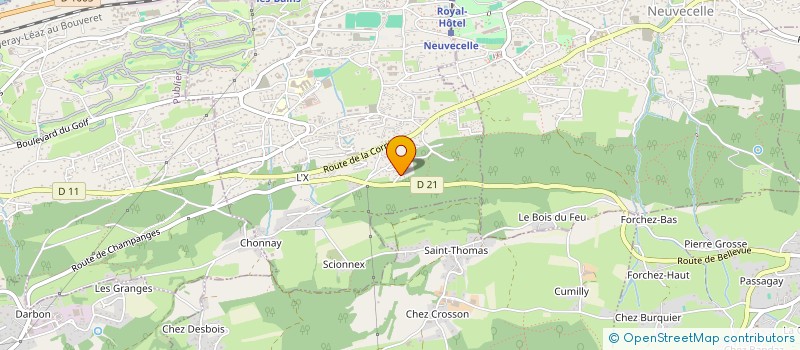 localisation de l'entreprise LACROIX FILS PRESTATIONS NEGOCIATIONS à EVIAN-LES-BAINS