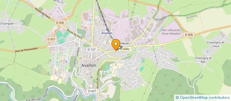 localisation de l'entreprise LACROIX IMMOBILIER  AVALLON