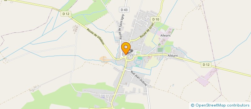 localisation de l'entreprise LACROIX LEBLANC  BAUGY