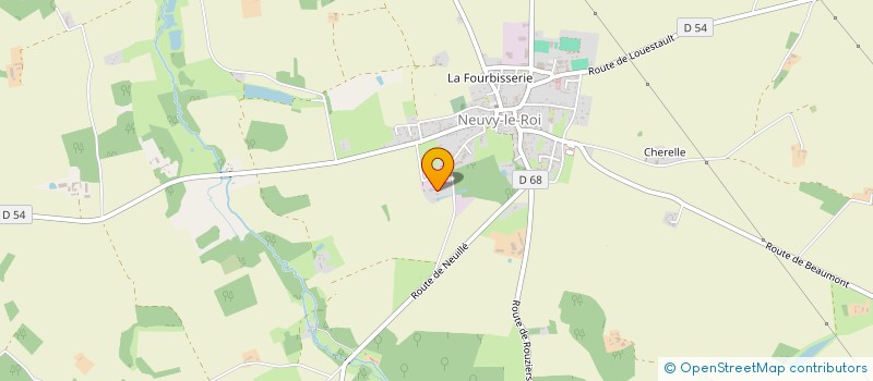 localisation de l'entreprise LACROIX MACONNERIE  NEUVY-LE-ROI