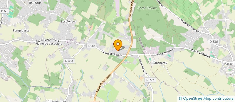 localisation de l'entreprise LACROIX MARTIN  VILLENEUVE LES BOULOC