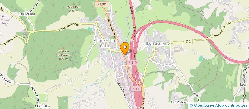 localisation de l'entreprise LACROIX, MICHEL, BLACHE & COGNET  ALLONZIER-LA-CAILLE