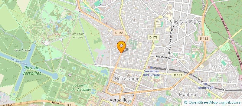 localisation de l'entreprise LACROIZE à VERSAILLES