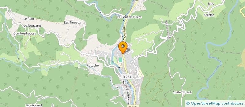 localisation de l'entreprise LACROTTE MATERIAUX à VALS-LES-BAINS