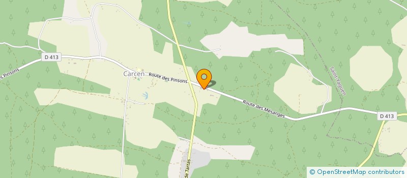 localisation de l'entreprise LACROUTS MICHEL  CARCEN-PONSON