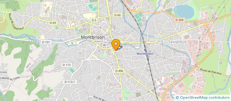 localisation de l'entreprise LACSAP  MONTBRISON