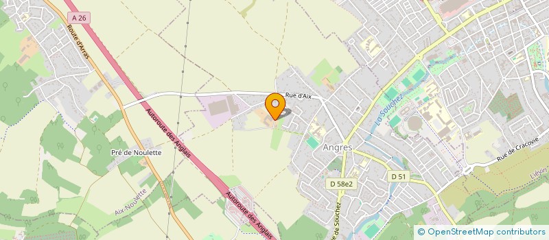 localisation de l'entreprise LACSAV à ANGRES