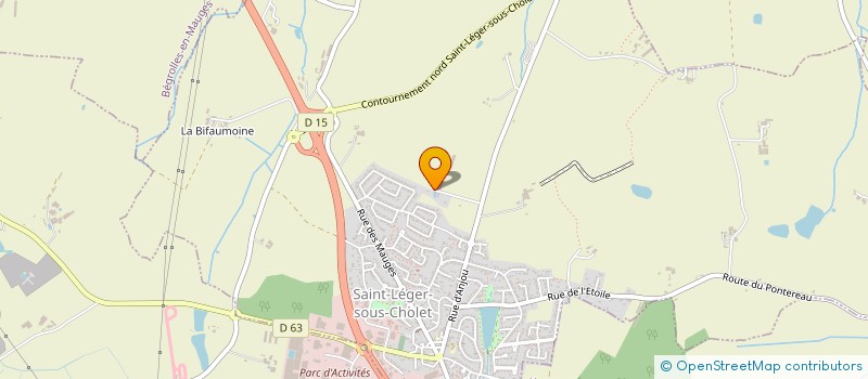 localisation de l'entreprise LACT'AJOUX à SAINT-LEGER-SOUS-CHOLET