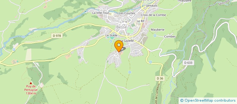 localisation de l'entreprise LACTOSERVICE à BESSE-ET-SAINT-ANASTAISE