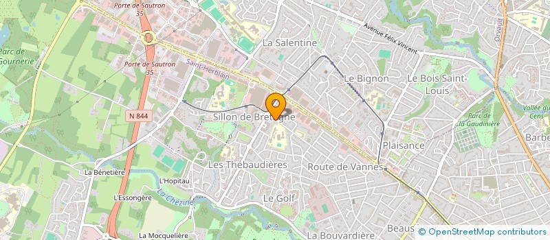 localisation de l'entreprise LACTRANS SARL à SAINT-HERBLAIN
