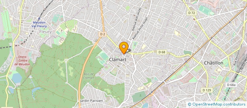 localisation de l'entreprise LACUBE à CLAMART