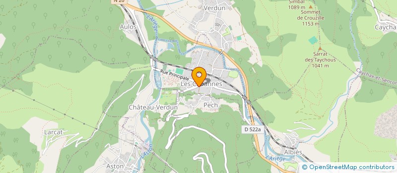 localisation de l'entreprise LACUBE à LES CABANNES
