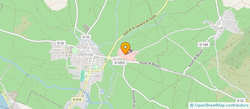 localisation de l'entreprise LACUBE BLESA  OLONZAC