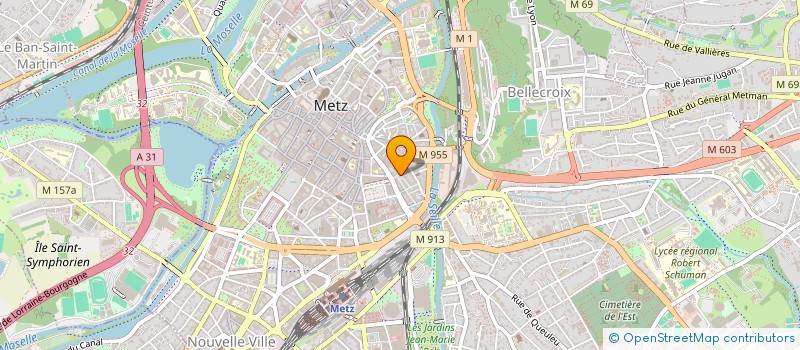 localisation de l'entreprise LACYLEEN  METZ