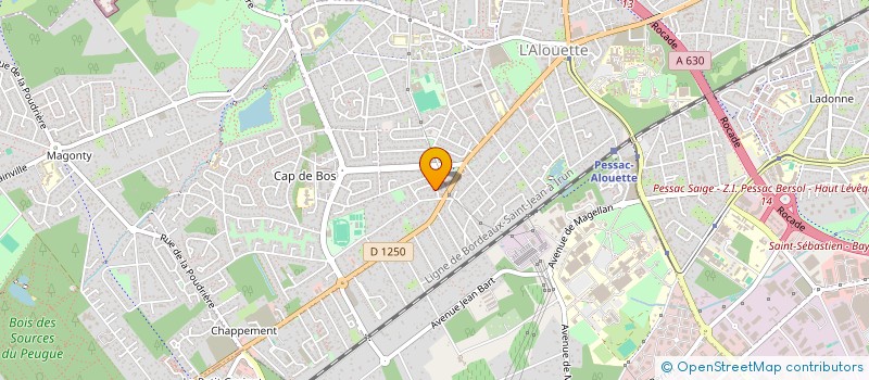 localisation de l'entreprise LAD à LIMOGES