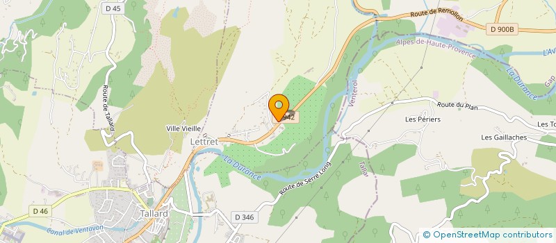 localisation de l'entreprise LAD  LETTRET