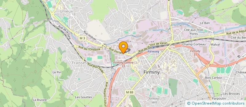 localisation de l'entreprise LAD CUISINES à FIRMINY