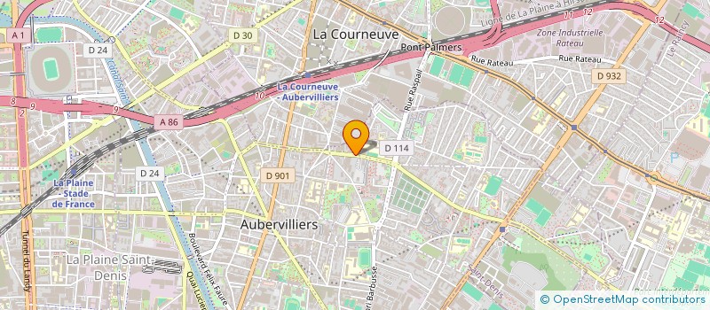 localisation de l'entreprise LAD DISTRIBUTION  AUBERVILLIERS