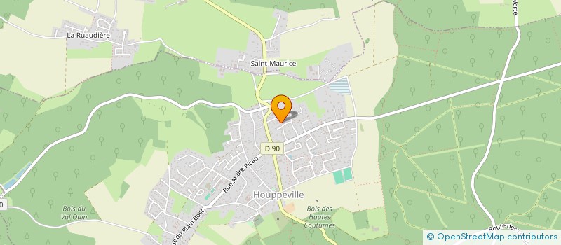 localisation de l'entreprise LAD IMMO  HOUPPEVILLE