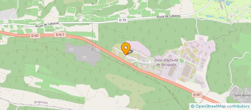 localisation de l'entreprise LAD USSEL  BRIGNOLES