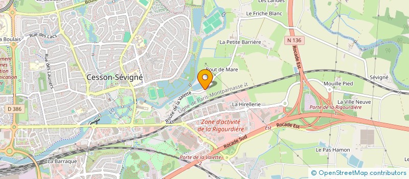 localisation de l'entreprise LADAGAU à CESSON-SEVIGNE