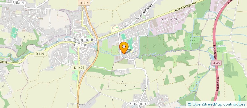 localisation de l'entreprise LADAJ  SAINT-SYMPHORIEN-D'OZON