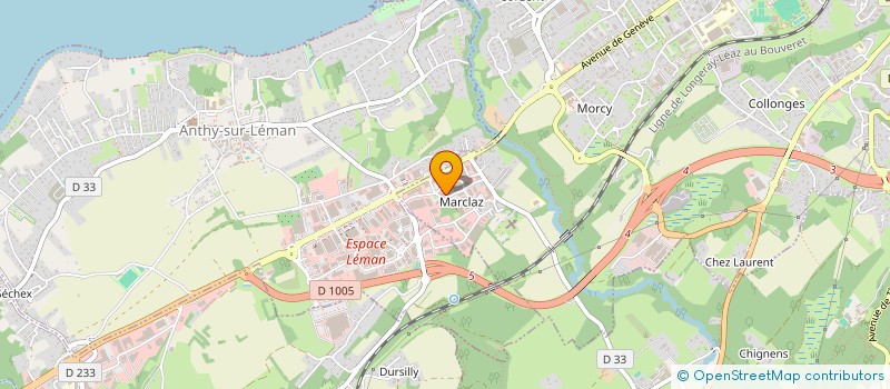 localisation de l'entreprise LADALIA à THONON-LES-BAINS