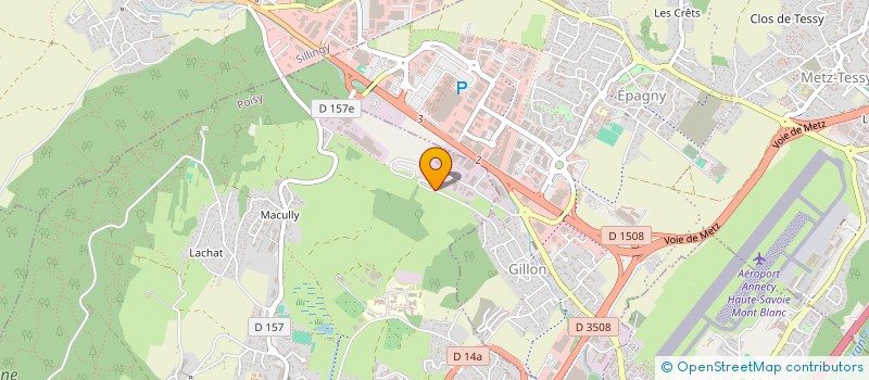 localisation de l'entreprise LADAME METALLERIE  ALLONZIER-LA-CAILLE