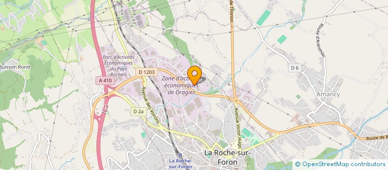 localisation de l'entreprise LADARRE  LA ROCHE-SUR-FORON