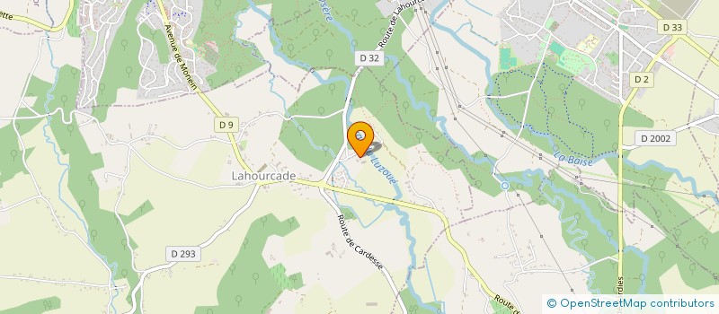localisation de l'entreprise LADAURADE  LAHOURCADE