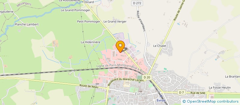 localisation de l'entreprise LADC à EVRON
