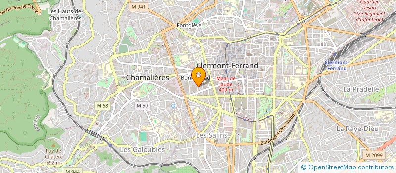 localisation de l'entreprise LADD  CLERMONT-FERRAND