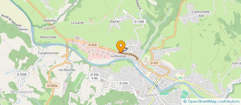 localisation de l'entreprise LADDAGA  ESPALION