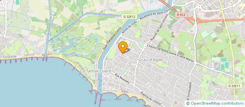 localisation de l'entreprise LADECAU  AGDE