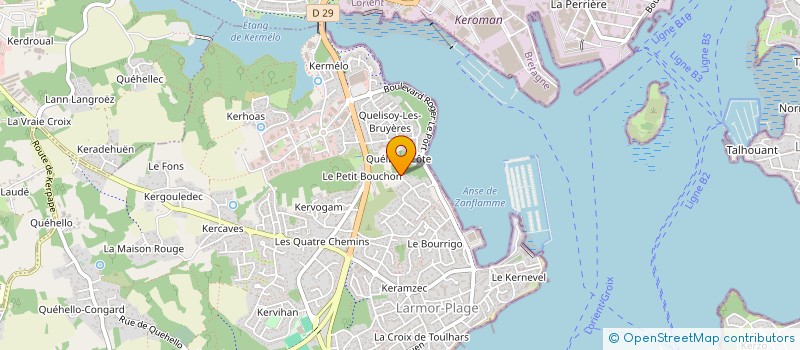 localisation de l'entreprise LADELAC  LARMOR-PLAGE