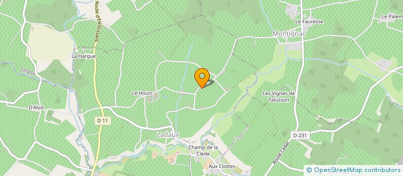 localisation de l'entreprise LADELEC  LADAUX