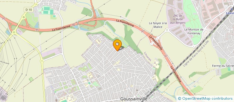 localisation de l'entreprise LADELL à GOUSSAINVILLE