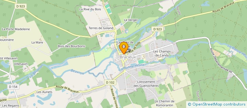 localisation de l'entreprise LADELYCE  BRACIEUX