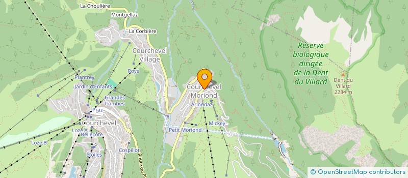 localisation de l'entreprise LADI à COURCHEVEL