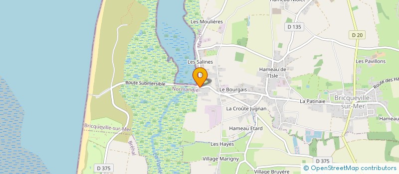 localisation de l'entreprise LADIE  BRICQUEVILLE-SUR-MER