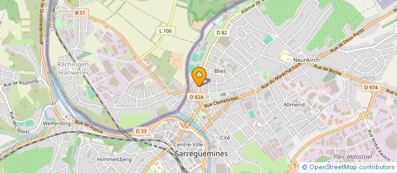 localisation de l'entreprise LADIES'CIRCLE 88  SARREGUEMINES