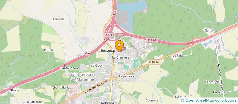 localisation de l'entreprise LADIFORNIA  SAINT-GEOURS-DE-MAREMNE