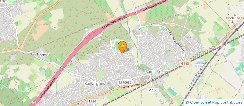 localisation de l'entreprise LADILAFE 34 à BAILLARGUES