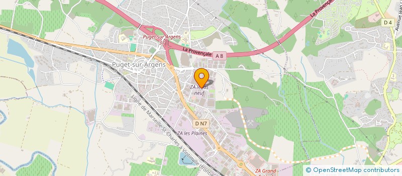 localisation de l'entreprise LADINNE  HOME  PUGET-SUR-ARGENS