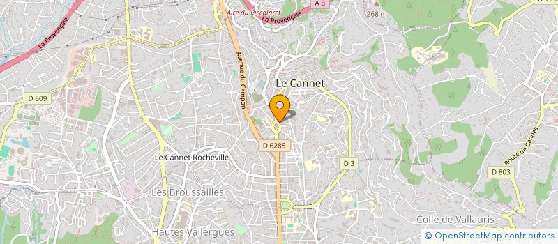 localisation de l'entreprise LADISLAS à LE CANNET