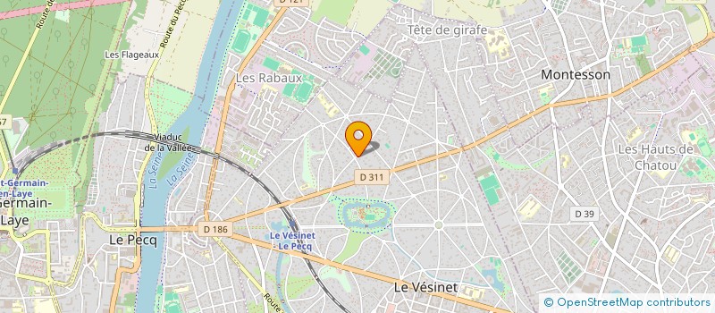 localisation de l'entreprise LADISLAS  LE VESINET