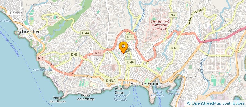 localisation de l'entreprise LADISLAS B.T.P. à FORT-DE-FRANCE