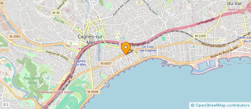 localisation de l'entreprise LADJA TECH  CAGNES-SUR-MER
