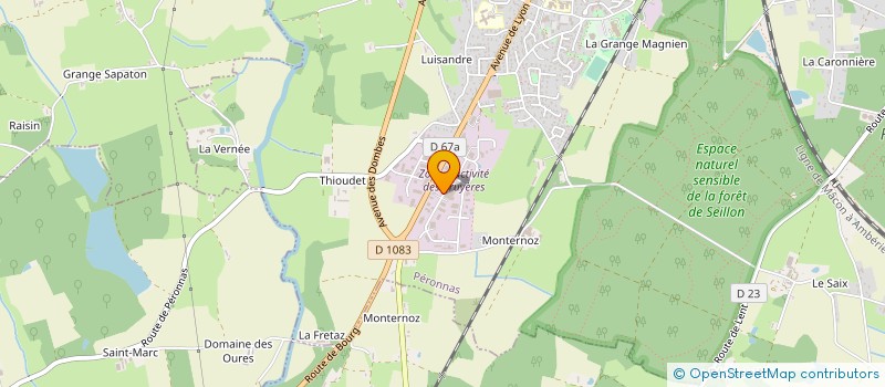 localisation de l'entreprise LADLR PRODUCTION  SAINT-SYMPHORIEN-D'ANCELLES